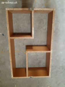4x nástenná polička