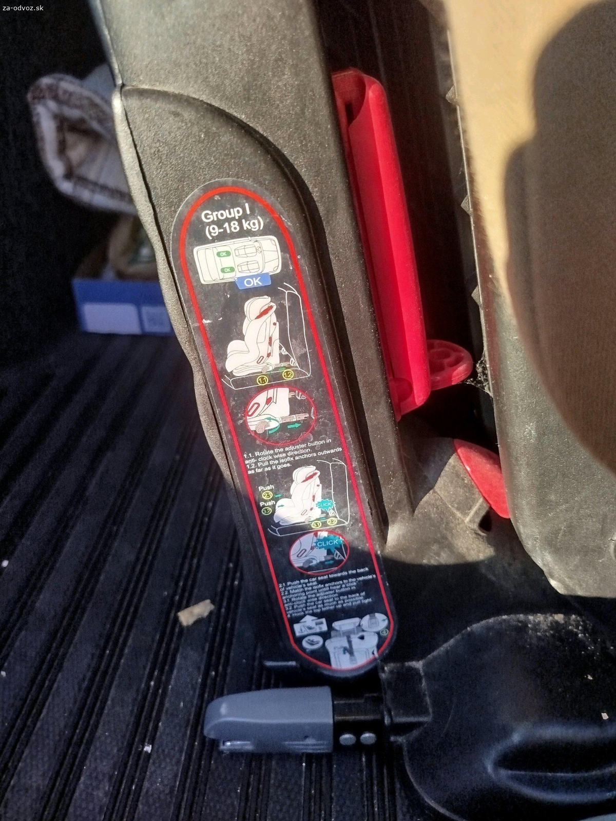 Darujem autosedacku s ISO fixom