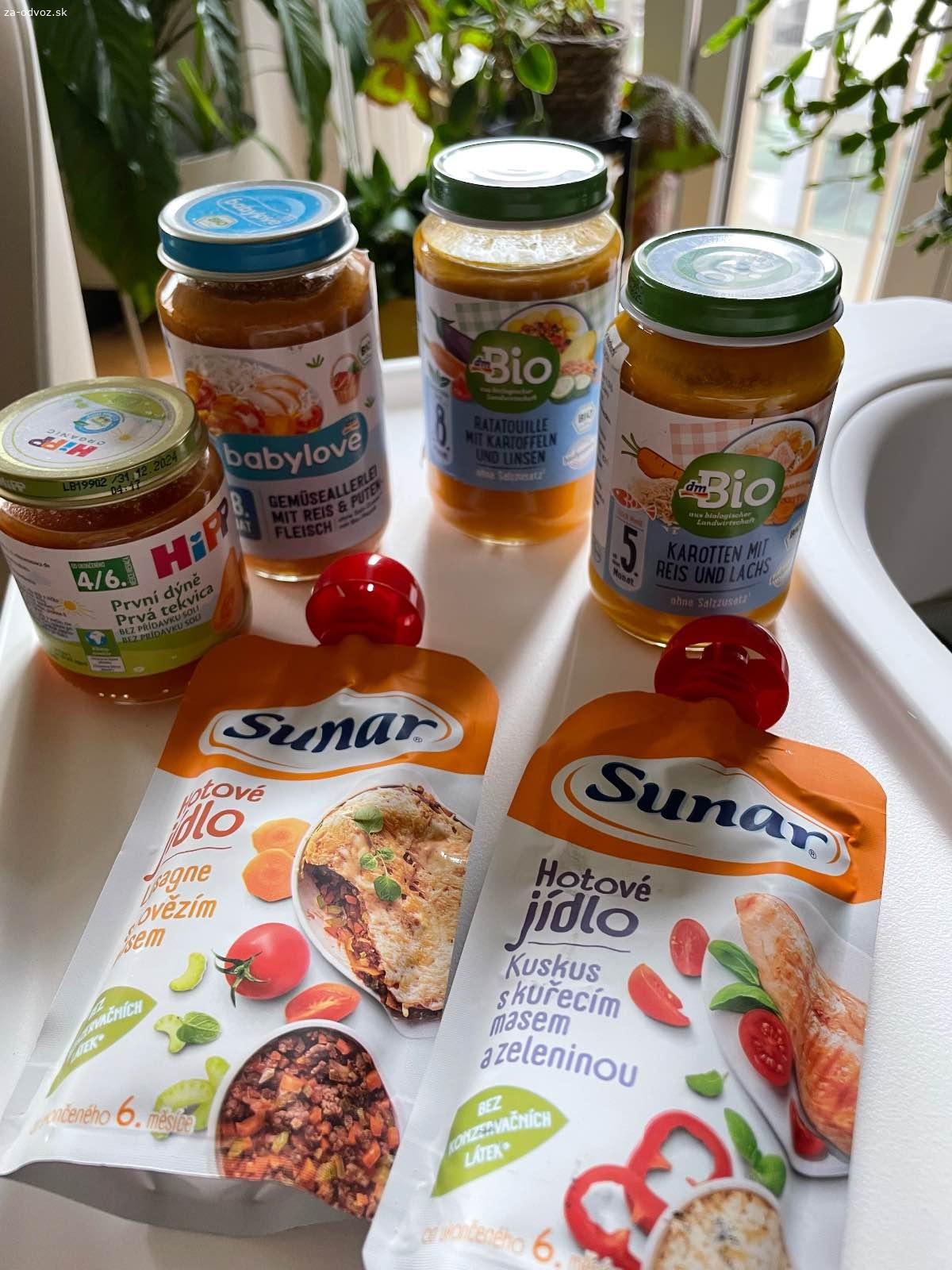 Darujem detské prikrmy dm a Sunar