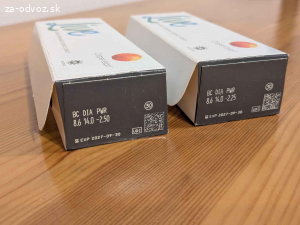 Darujem jednodňové kontaktné šošovky