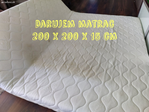 Darujem matrac 2 x 2 metre