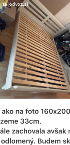 darujem postel 160x200