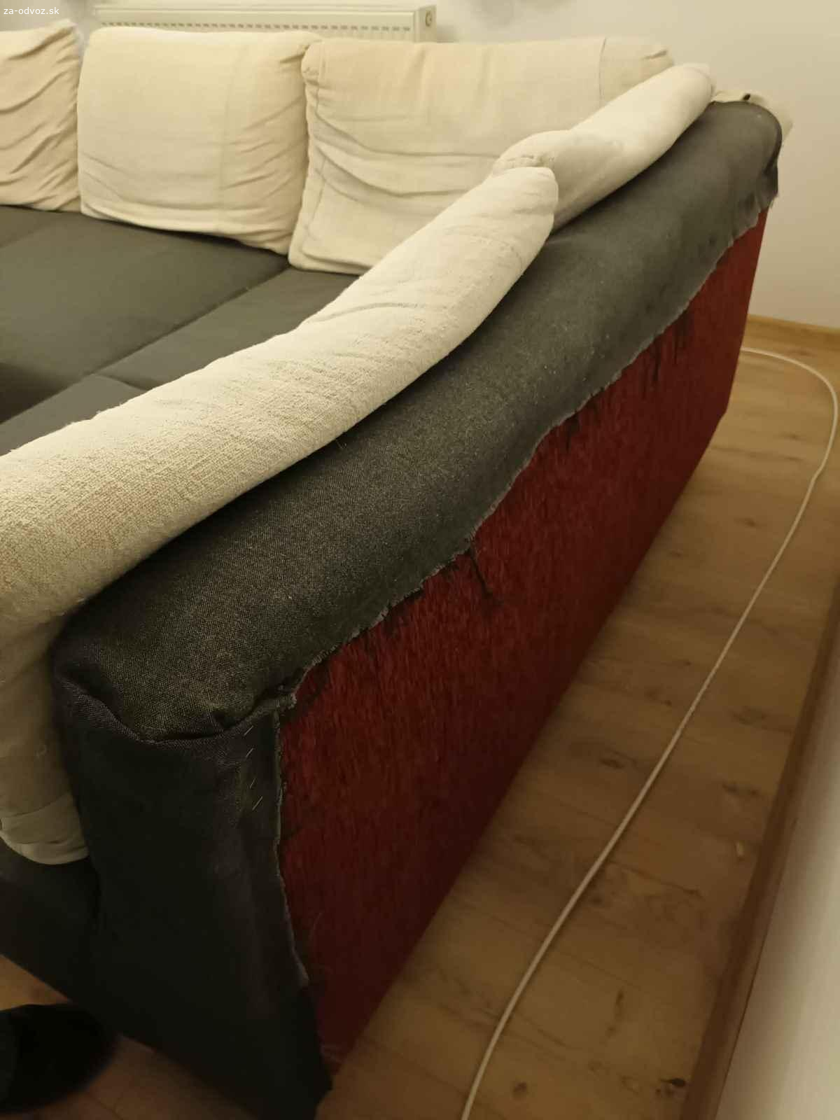 Darujem sedačku a taburetku