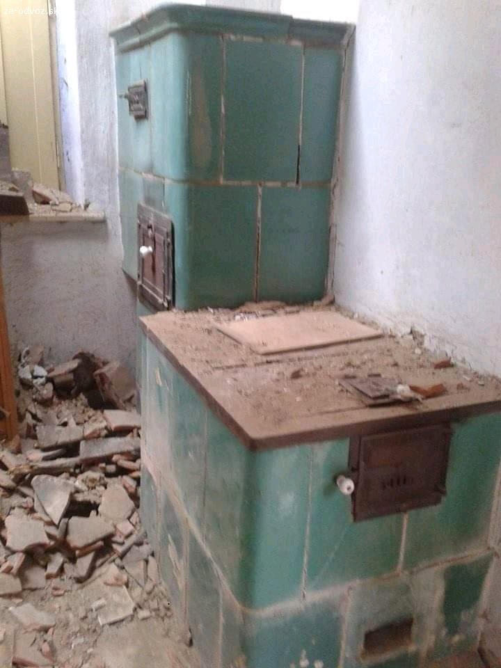 Darujem stavanu pec. Rozobratú. Pec je rozobratá na palete