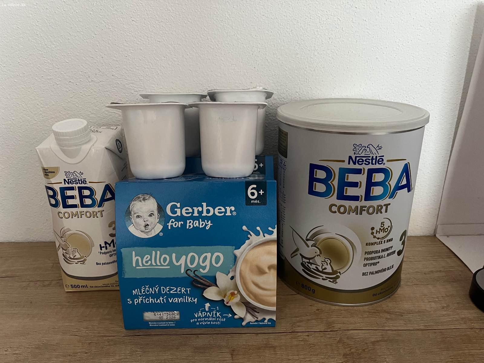 Darujem umele mlieko a pudingy