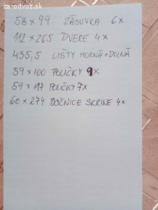 Darujem vstavanú skrinu