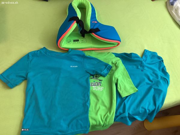 Darujem za odvoz vestu na plávanie + uv trička