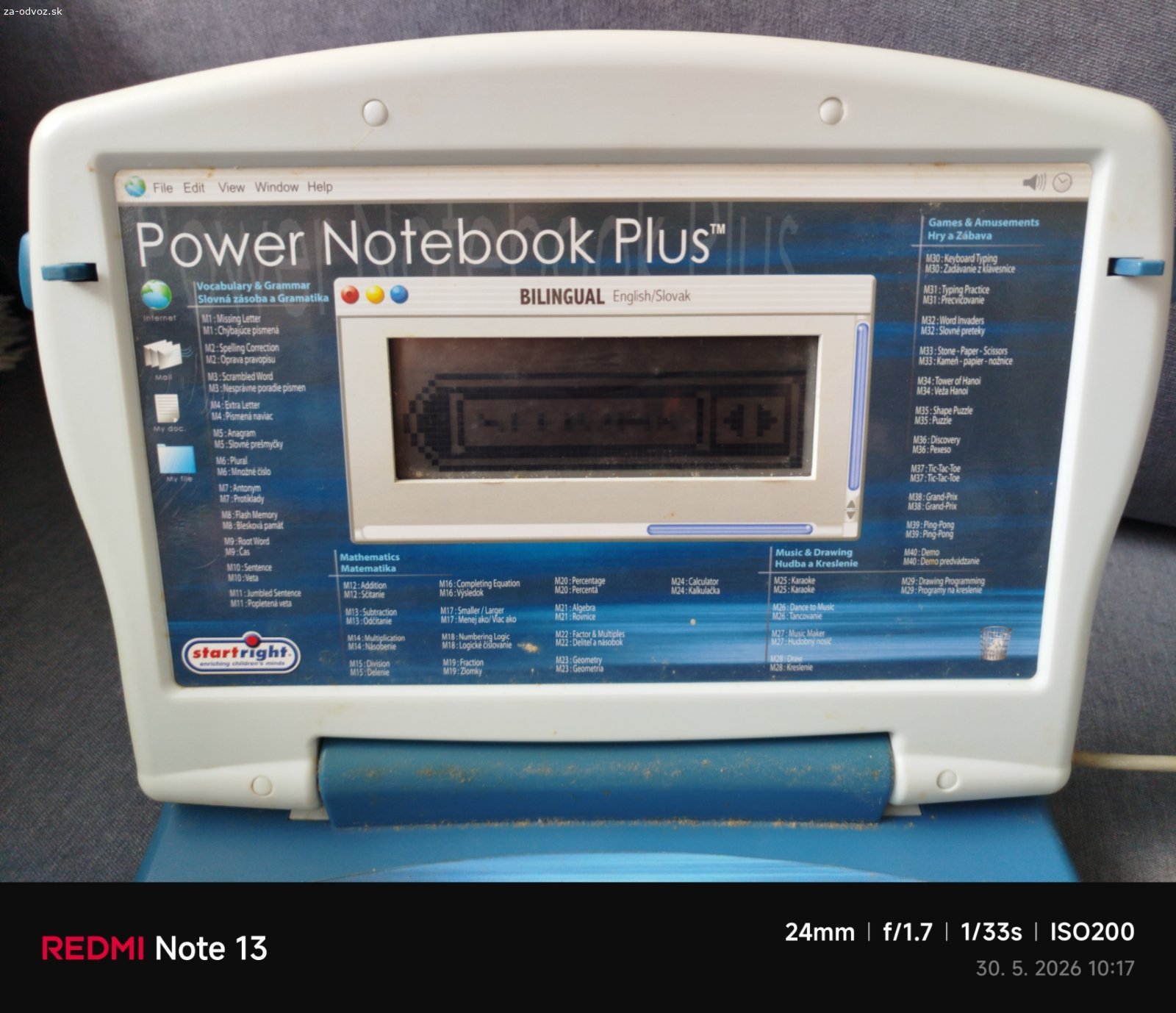 Detský notebook. Darujem za odvoz detské notebooky plne funkčné
