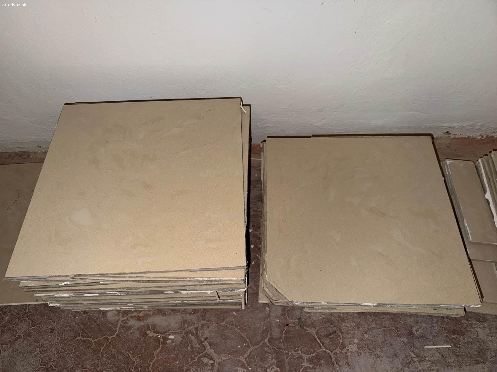 Dlaždice 40x40cm - krémová farba