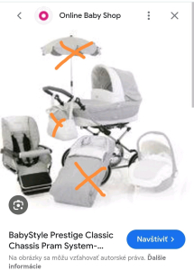 Kočiar Babystyle prestige 2v1+1