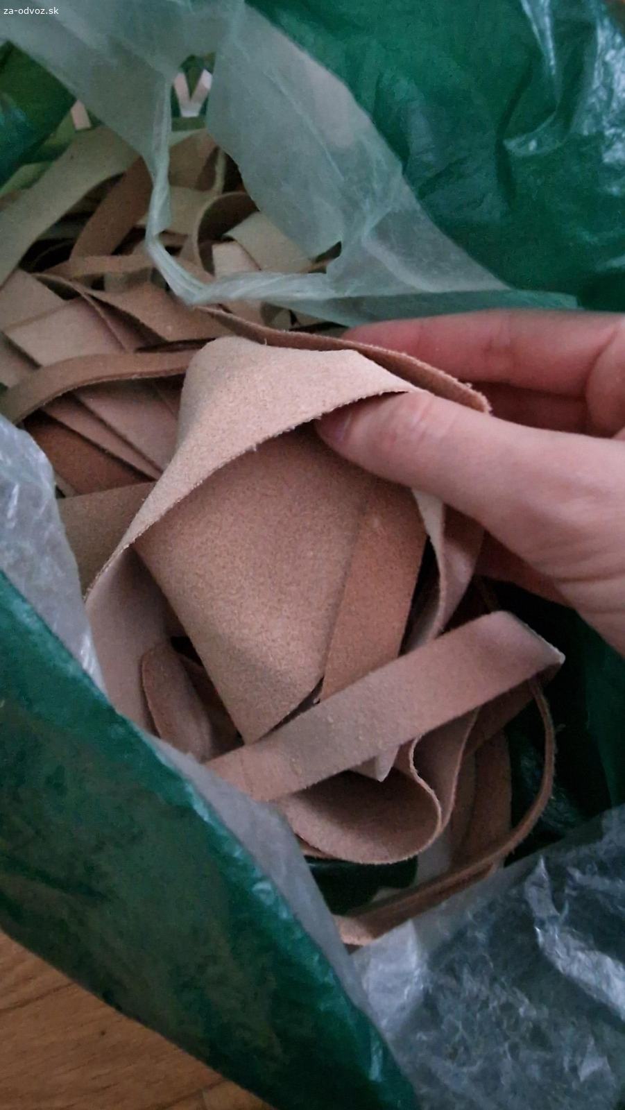 koža hovädzia - zvyšky