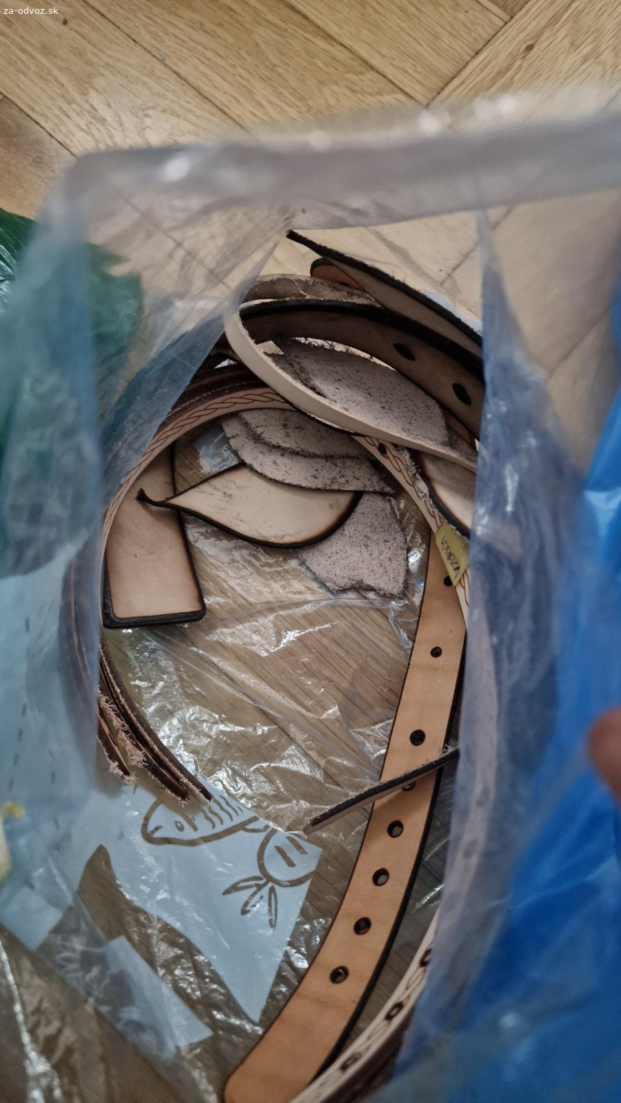 koža hovädzia - zvyšky