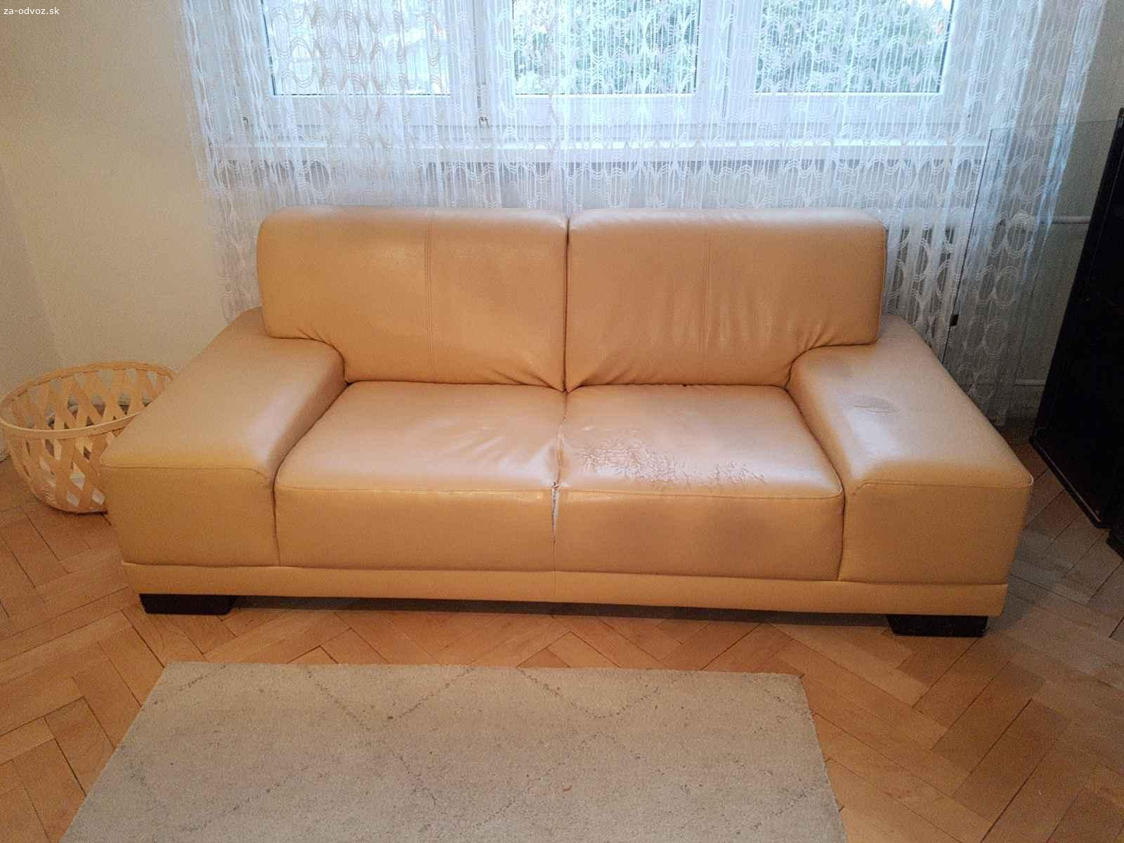 Kožená dvojsedačka 190 cm