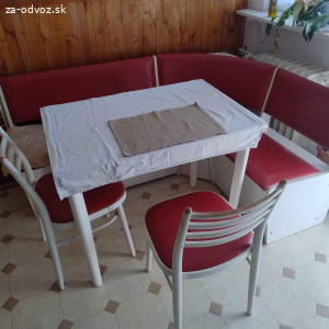 Lavica, stôl a stoličky