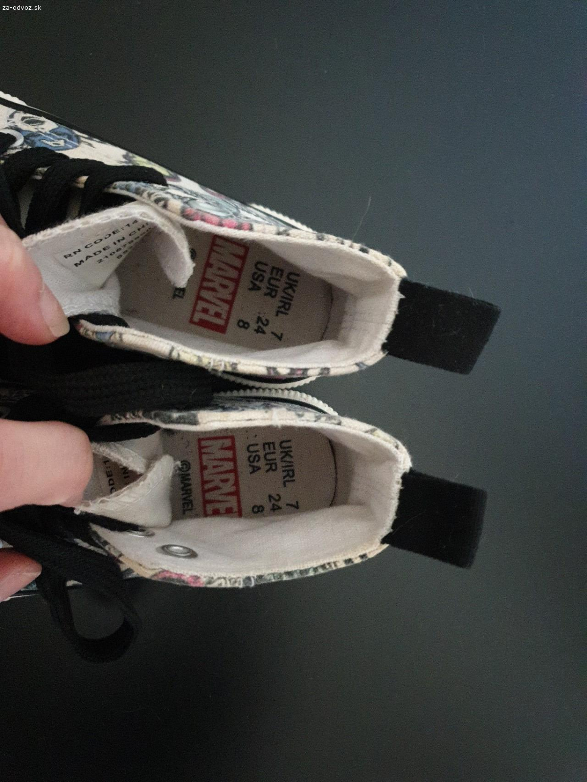 Marvel topánky pre chlapca