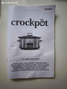 Nový Crock pot CSC063X bez nádoby