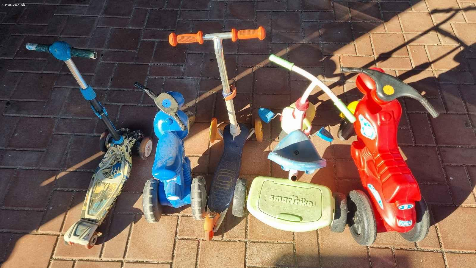 Odrazadla motorky, kolobežky a trojkolku. Darujem
2x odrazadla motorka
2x kolobezka
Trojkolka
Funkčné, ale budú vyžadovať opateru..
Najlepšie prosím všetko spolu.