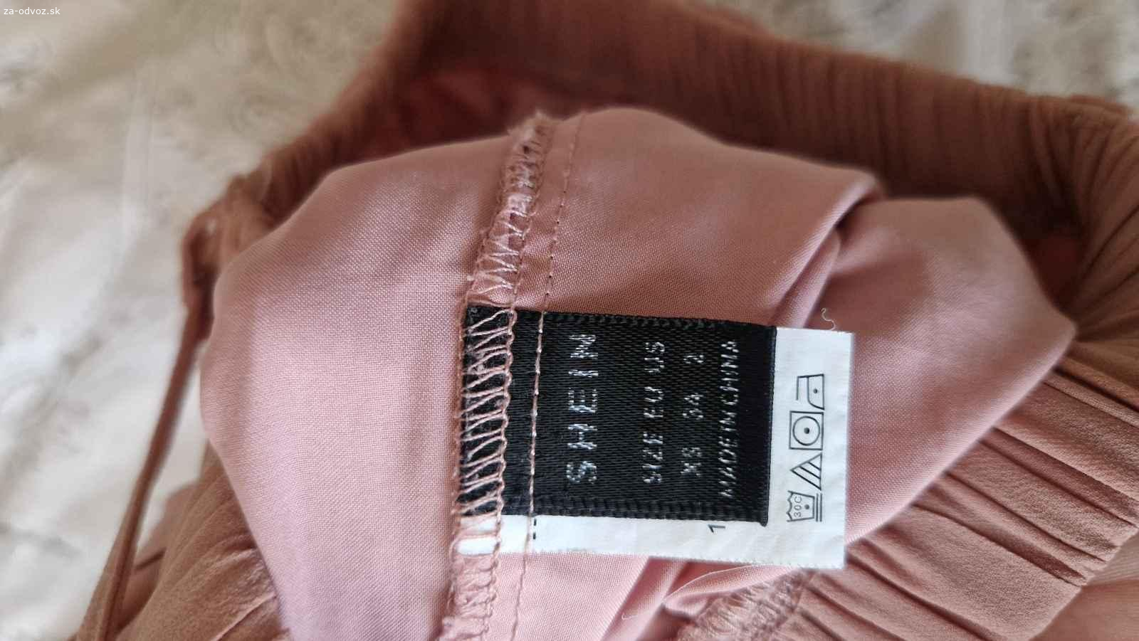 plisovane ¾ nohavice o Shein velkost 36-38