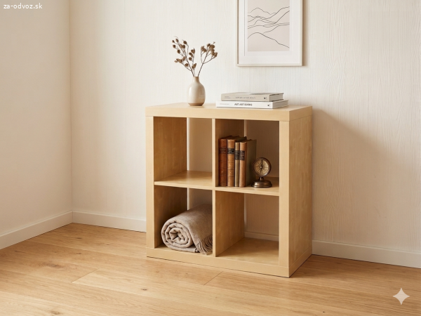 Regál IKEA KALLAX (2x2) – svetlé drevo / breza