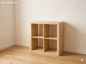 Regál IKEA KALLAX (2x2) – svetlé drevo / breza