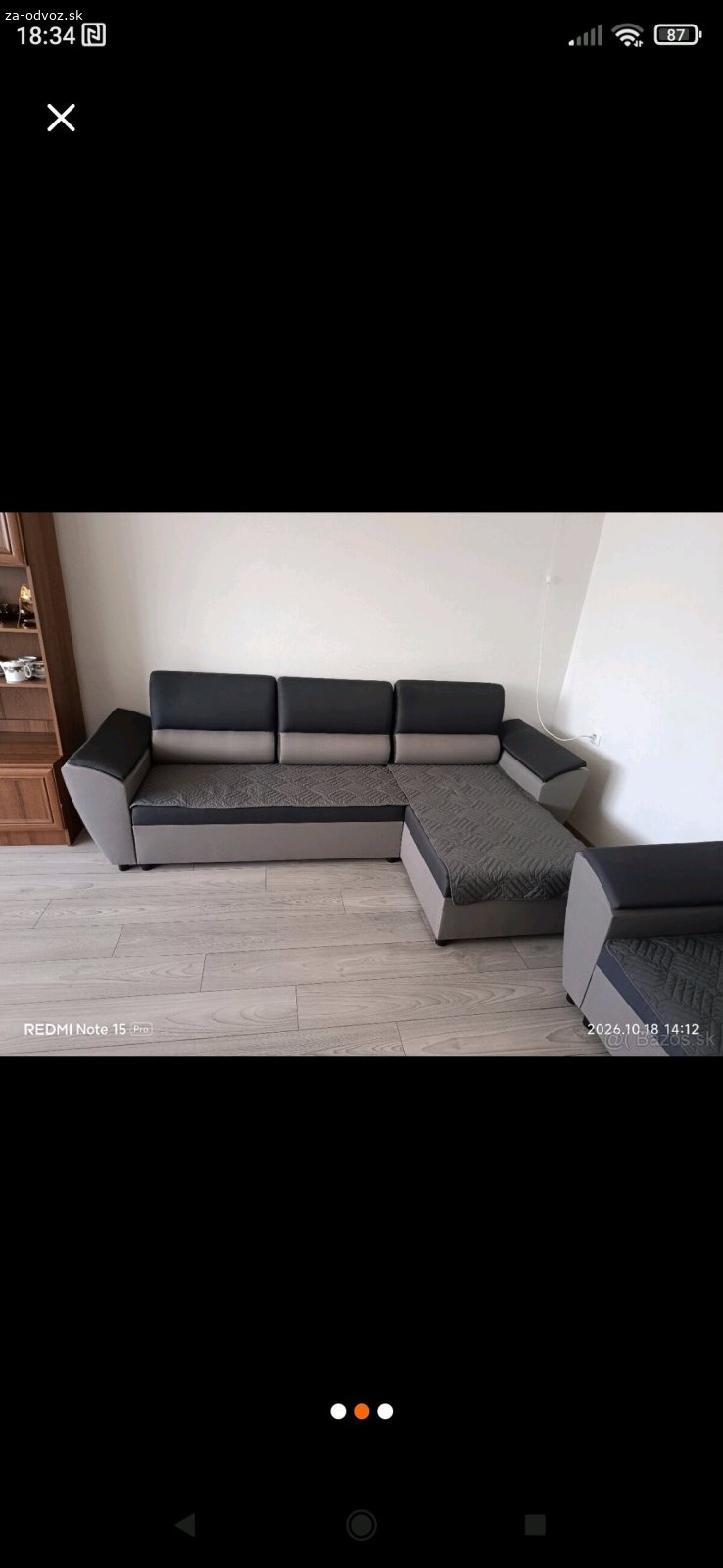 Sedacia súprava. Darujem sedačku je rok používaná