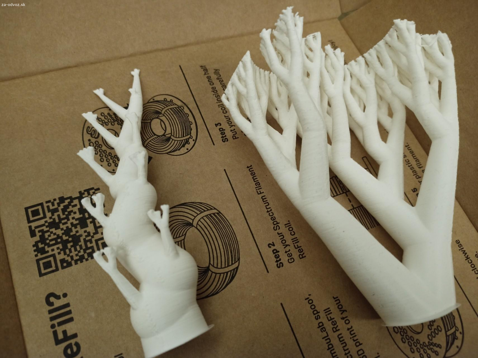 stromove podpory z 3D tlače