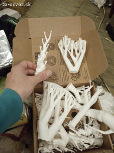 stromove podpory z 3D tlače