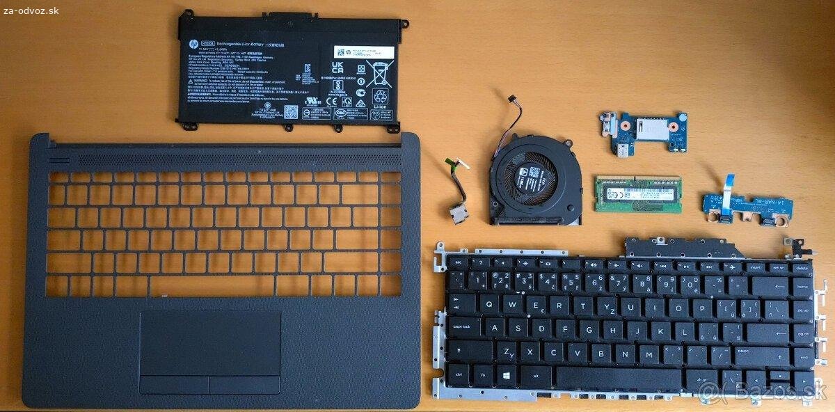 súčiastky z notebooku HP. darujem súčiastky z notebooku HP 250 G7/ i5-8265U/ 8GB DDR4/ 1TB (5400) Intel UHD 620/15,6" FHD SVA/ DVD-RW/ W10H/

klávesnica SK/CZ lokalizácia
kryt klávesnice s touchpadom (mierne poškodenie v hornej časti nad F9 od skrutky)
ventilátor + ostatné karty

RAM, procesor a batéria už nie sú dostupné