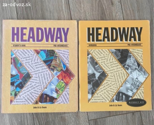 Učebnica s pracovným zošitom Headway a Matters.