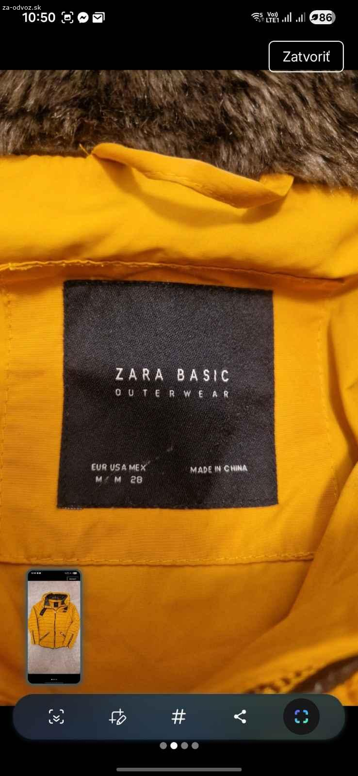 zimna bunda velkost 36-38